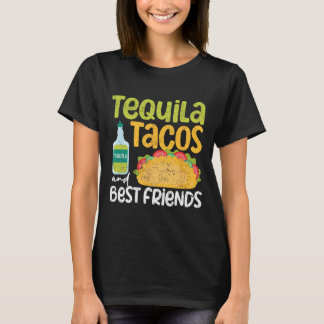 Tequila Tacos And Best Friends Taco Tuesday Cinco T-Shirt