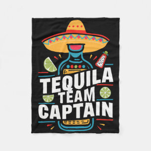 Tequila Team Captain Cinco De Mayo Party Fiesta  Fleece Blanket