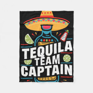 Tequila Team Captain Cinco De Mayo Party Fiesta Fleece Blanket