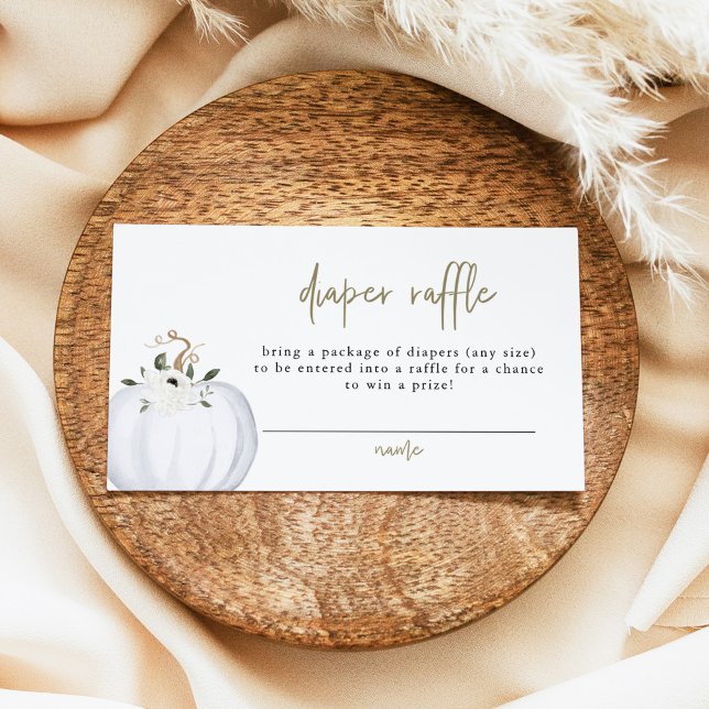 TERA Fall White Pumpkin Baby Diaper Raffle Ticket (Creator Uploaded)