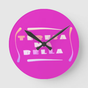 Teresa Bella made for her mixed colours CHARM Bang Round Clock