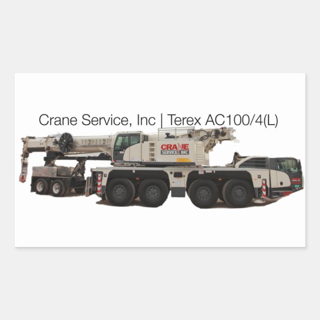 Terex AC100-4L Rectangular Sticker (Front)
