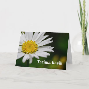 Terima kasih - Thank you in  Malay and Indonesian Card