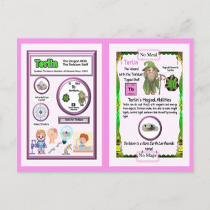 Terlin Wizard - Terbium Element Postcard
