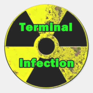 Terminal Infection Radiation sticker Design