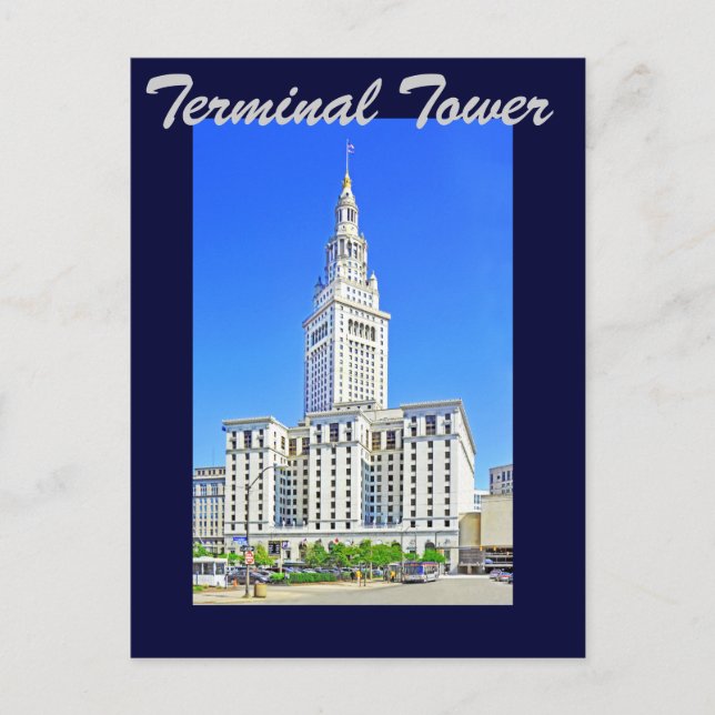 Terminal Tower, Cleveland, Ohio, U.S.A. Postcard (Front)