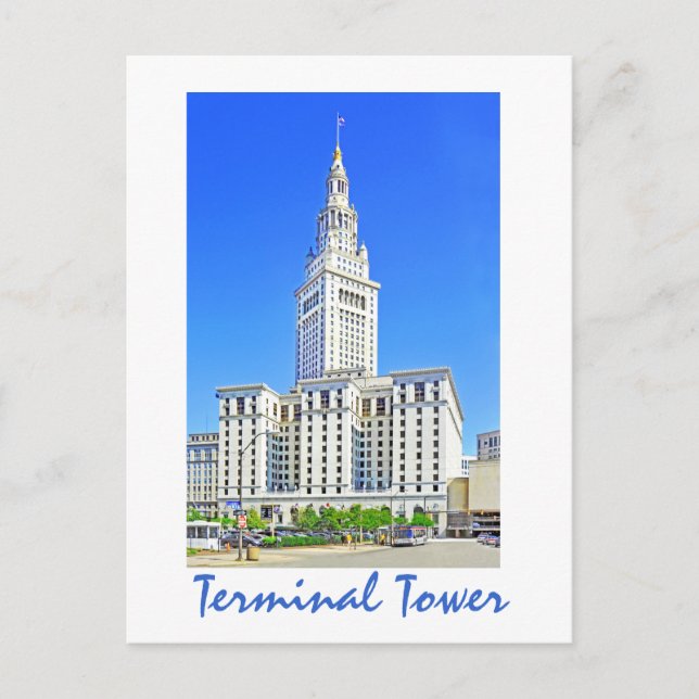 Terminal Tower, Cleveland, Ohio, U.S.A. Postcard (Front)