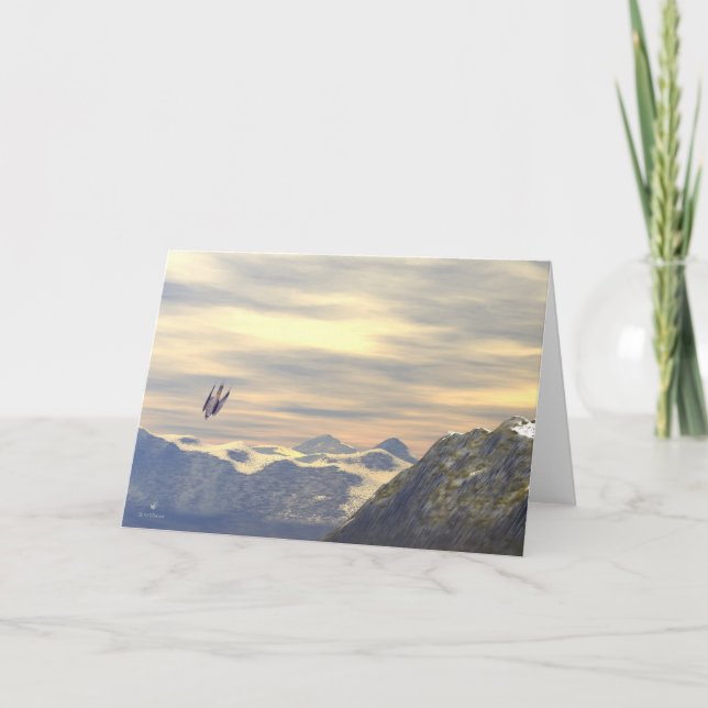 Terminal Velocity Peregrine Falcon Card (Front)