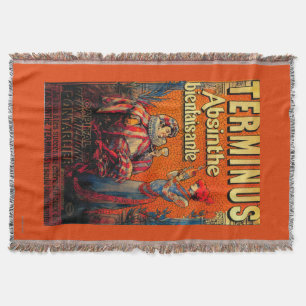 Terminus Absinthe Vintage PosterEurope Throw Blanket