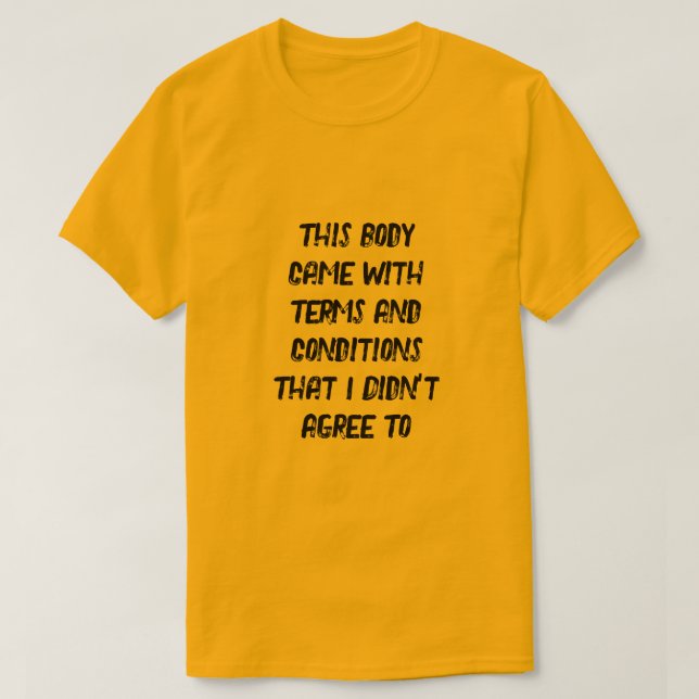 Terms and Conditions T-Shirt (Design Front)