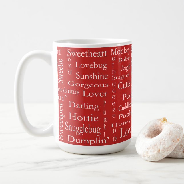 Terms Of Endearment by Shirley Taylor Coffee Mug (With Donut)