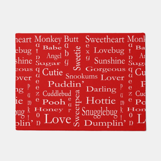 Terms Of Endearment by Shirley Taylor Doormat (Front)