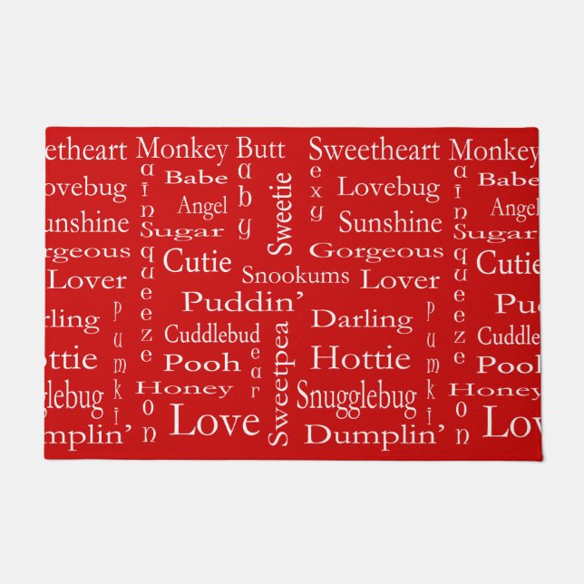 Terms Of Endearment by Shirley Taylor Doormat (Front)