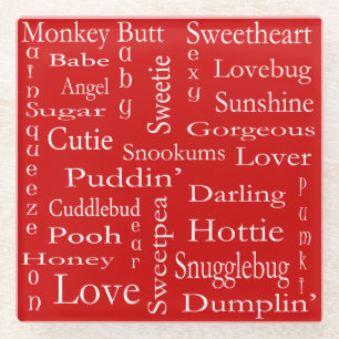 Terms Of Endearment by Shirley Taylor Glass Coaster