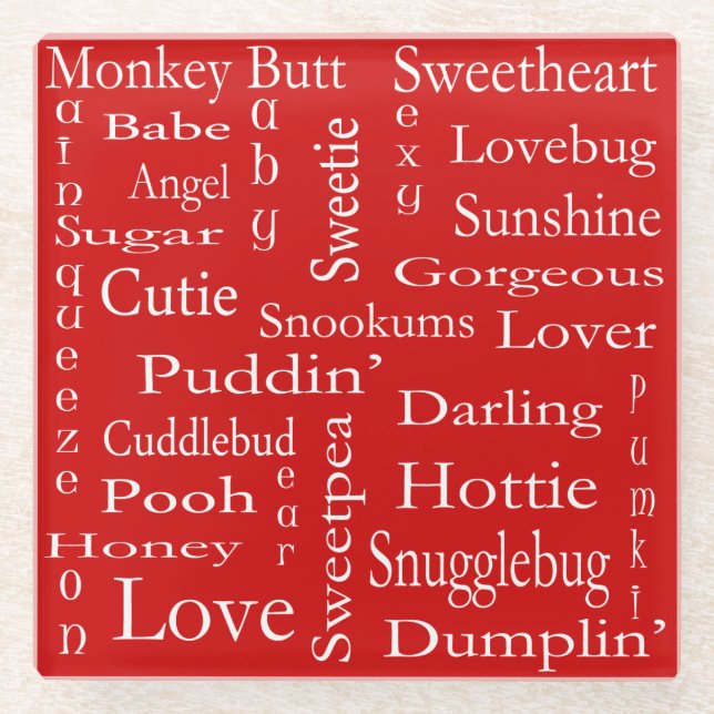 Terms Of Endearment by Shirley Taylor Glass Coaster (Front)