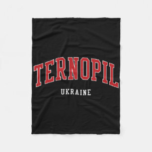 Ternopil Ukraine College University Style  Fleece Blanket