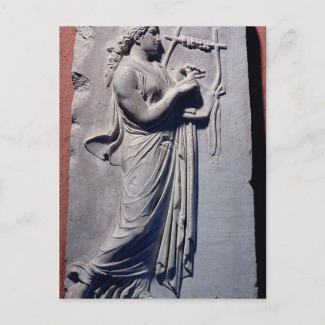 Terpsichore, the muse of dancing and song postcard (Front)