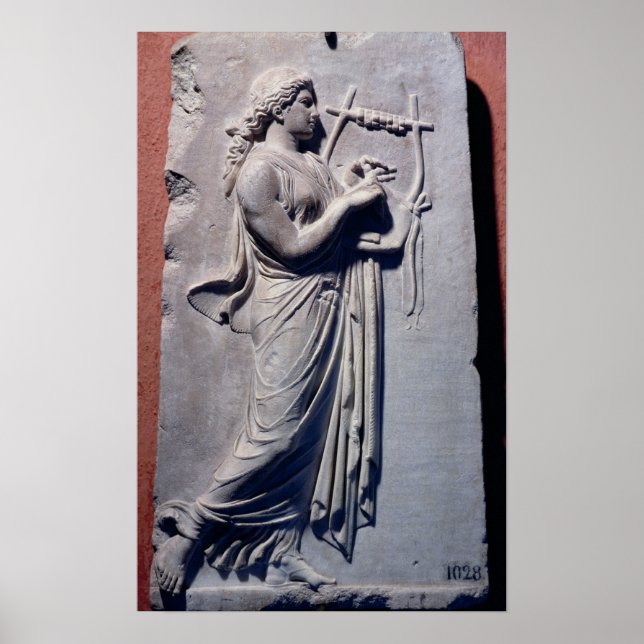 Terpsichore, the muse of dancing and song poster (Front)