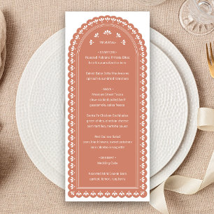 Terra Cotta Arch Autumn Wedding Menu