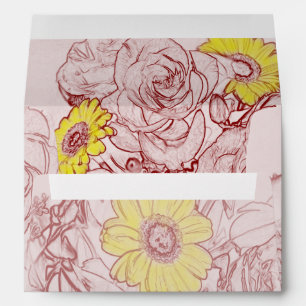Terra Cotta Edged Bouquet Envelopes