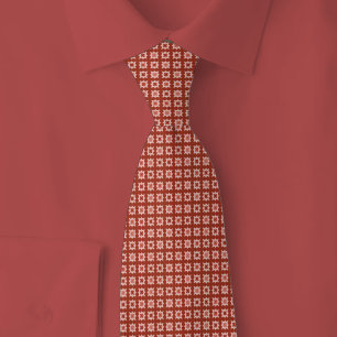 Terra Cotta Geometric Tie
