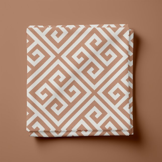 Terra Cotta Greek Key Pattern Fabric (Creator Uploaded)