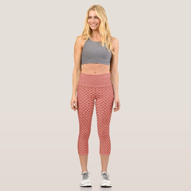 Terra Cotta Pattern Exercise Leggings (Front)