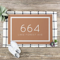 Terra Cotta Personalised Address Number
