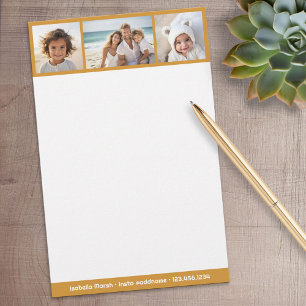 Terra Cotta Photo Collage - Custom Personal Stationery