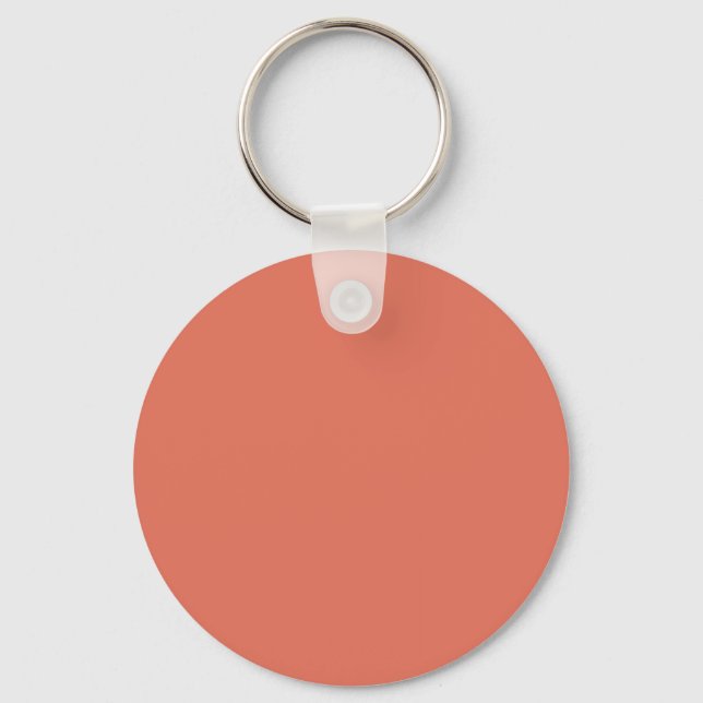 Terra Cotta Red E2725B Colour Add Your Name Option Key Ring (Front)