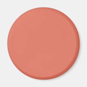 Terra Cotta Red E2725B Colour Add Your Name Option Magnet