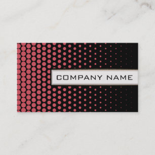 Terra cotta Techno Dots Elegant Modern Black Business Card