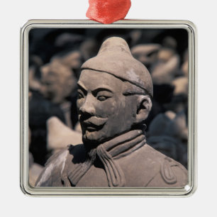Terra Cotta warriors in Emperor Qin Shihuang's 2 Metal Tree Decoration