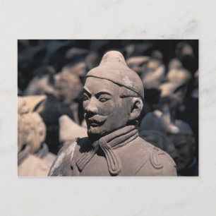 Terra Cotta warriors in Emperor Qin Shihuang's 2 Postcard