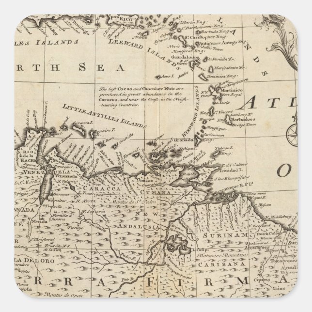 Terra Firma, Caribbean Square Sticker (Front)