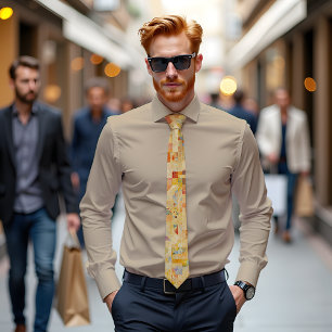 Terra Mosaic Abstract Art Tie