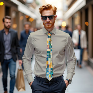 Terra Nova Abstract Art Tie