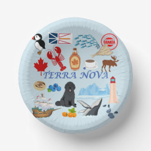 Terra Nova Newfoundland Paper Plate
