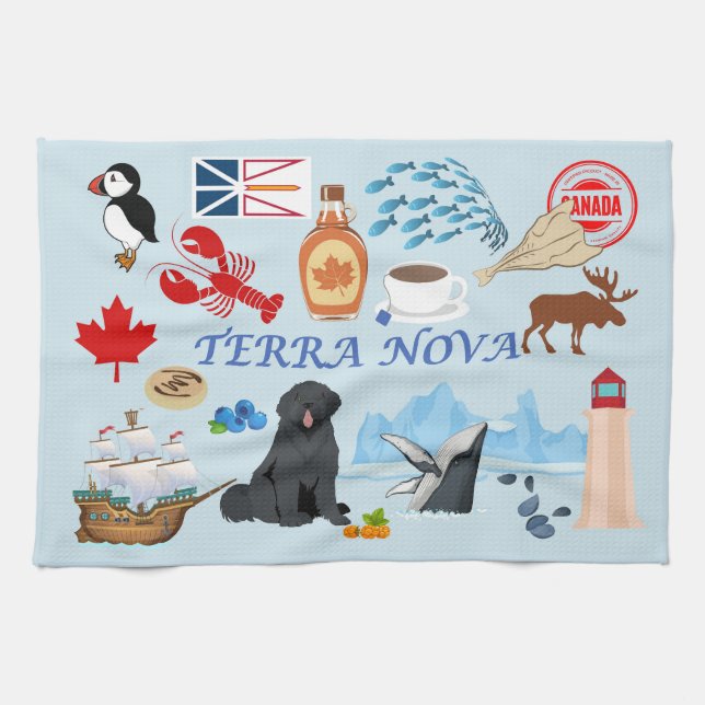 Terra Nova Newfoundland Tea Towel (Horizontal)