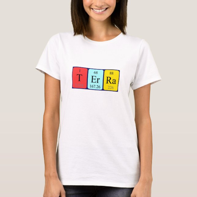 Terra periodic table name shirt (Front)