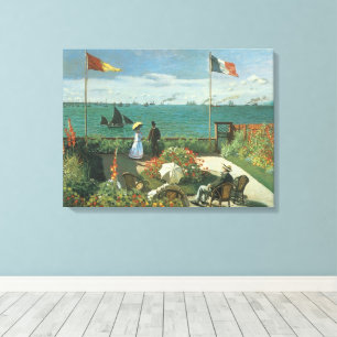 Terrace at the Seaside by Claude Monet Canvas Print