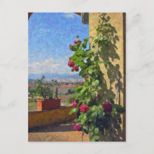 Terrace at Villa Poggio SanFelice Postcard