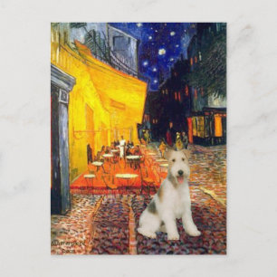 Terrace Cafe - wire Fox Terrier #1 Postcard