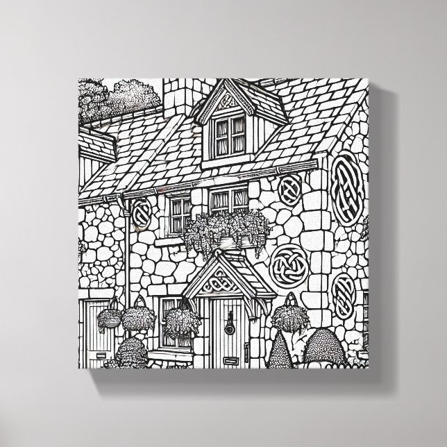 Terrace House #12 Canvas Print (Front)