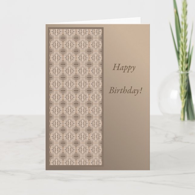 Terrace Ocean Villa Birthday Card (Front)