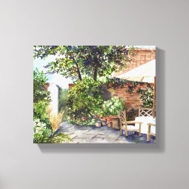 Terrace of The Manor House, York Canvas Print (Front)