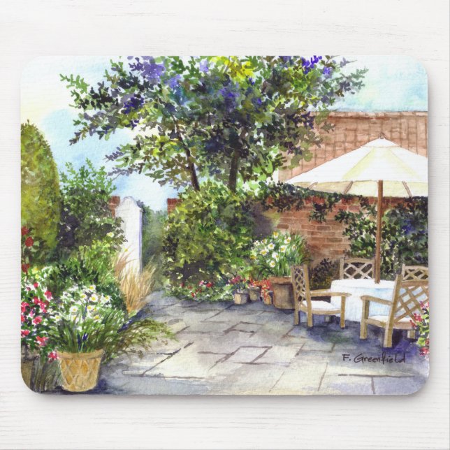 Terrace of The Manor House, York Mouse Pad (Front)