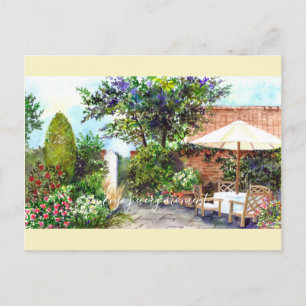 Terrace of The Manor House, York Postcard