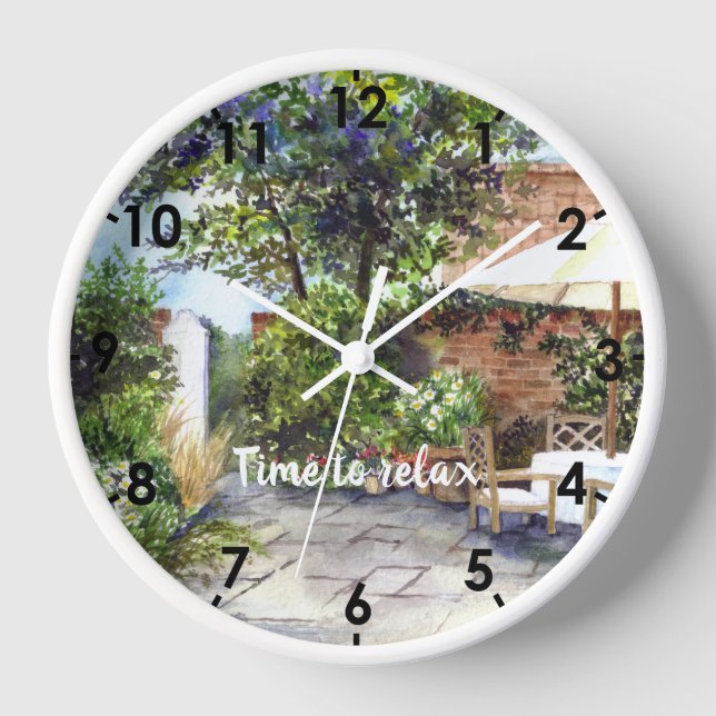 Terrace of The Manor House, York Wall Clock (Front)