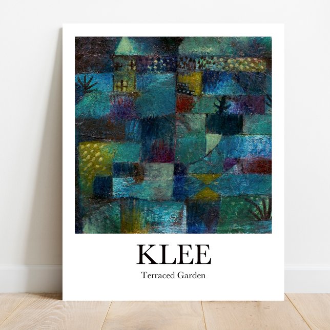 Terraced Garden by Paul Klee Poster (Klee's Terraced Garden: Geometric Dream - Museum-quality poster)